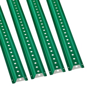 VEVOR 6FT U-Channel Sign Post, 4Pack Green Heavy Duty Steel Fixed Fence Post, Steel Fence U-Channel Sign for Garden, Courtyard, Farm or Traffic Intersection(8FT/4 PACK)