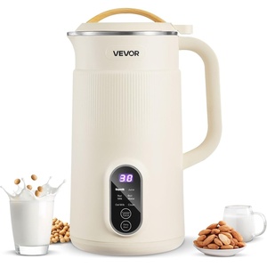 VEVOR 8-in-1 Nut Milk Maker, 41 oz Soy Milk Maker Machine with 10 Blades, for Homemade Oat, Nut, Soy, Juice, Milkshake, Rice Cereal, Plant-Based Beverages with Self-Cleaning, Boil Water, 12-Hour Delay(20oz)