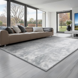 VEVOR 8×10 ft Area Rugs Living Room, Indoor Plush Area Rug Carpet Fluffy with Triple-Layer Material, Large Areas Rugs Shag for Bedroom Lounge Area, Non-Shedding & Soft Thick Pile, Non-Woven(Tie-dye Light Gray)