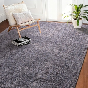 VEVOR 8×10 ft Area Rugs Living Room, Indoor Plush Area Rug Carpet Fluffy with Triple-Layer Material, Large Areas Rugs Shag for Bedroom Lounge Area, Non-Shedding & Soft Thick Pile, Non-Woven(Blue-gray)