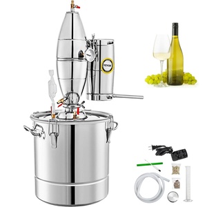 VEVOR Alcohol Still 18.5Gal/70L Alcohol Distiller with Ceramic Balls for Purer Wine Distillery Kit for Alcohol with Brewing Kit for DIY Whisky Wine Brandy(70L)