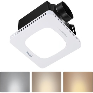 VEVOR Bathroom Exhaust Fan 80 CFM – High-Efficiency Ventilation with All-Copper Motor, 1.5 Sones Low Noise, Remote Control, Energy-Saving Ceiling Fan (Attic Access Required)(White – 3)