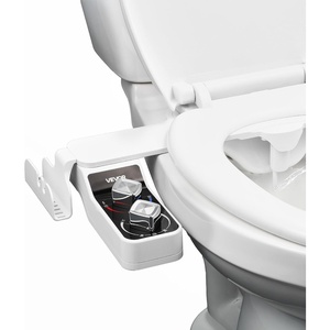VEVOR Bidet Attachment for Toilet, Non-Electric Bidet Toilet Seat Attachment – Dual Retractable Nozzles, Adjustable Water Pressure, Easily Installed Cold Water Sprayer for Rear Feminine Wash, White(Cool/Warm Optional – 2 rotary knobs – foldable with shelf)
