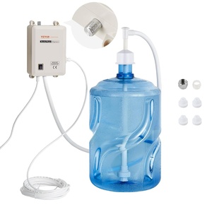 VEVOR Bottled Water Dispenser Pump System, 2×5 Gallon Dispensing System, Automatic Electric Water Dispenser, Double-Pipe Water Jug Pump, Compatible Use with Coffee/Tea Machine, Refrigerator, Ice Maker(Single Inlet w switch)