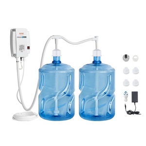 VEVOR Bottled Water Dispenser Pump System, 2×5 Gallon Dispensing System, Automatic Electric Water Dispenser, Double-Pipe Water Jug Pump, Compatible Use with Coffee/Tea Machine, Refrigerator, Ice Maker(Dual Inlet w adapter)