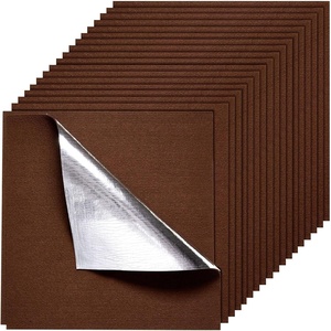 VEVOR Carpet Tiles 24×24 inch, 20 Pack Peel and Stick Carpet Square Rug, Self Adhesive Commercial Floor Soft Padded for Seamless Cover 80sq.ft², Easy DIY Replacement for Living Room Office,Dark Brown