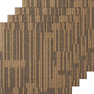 VEVOR Carpet Tiles Reusable, 20″x 20″ Carpet Squares with Padding Attached, Soft Padded Carpet Tiles, Easy Install DIY for Bedroom Living Room Indoor Outdoor (20 Tiles, Dark Gray), (55.5 sqft/Box)(Mixed Brown)
