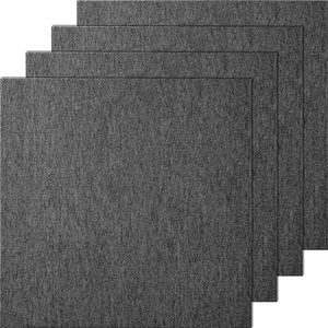 VEVOR Carpet Tiles Reusable, 20″x 20″ Carpet Squares with Padding Attached, Soft Padded Carpet Tiles, Easy Install DIY for Bedroom Living Room Indoor Outdoor (20 Tiles, Dark Gray), (55.5 sqft/Box)(Dark Gray)