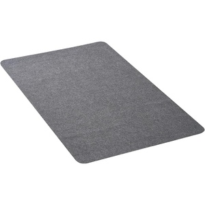 VEVOR Chair Mat, 55 x 35-inch Office Chair Mat for Hard Floors, Floor Protector for Rolling Chairs, Polyester Surface, Non-Slip & Easy to Clean, Smooth Glide Under Desk Rug for Home Office (Dark Grey)