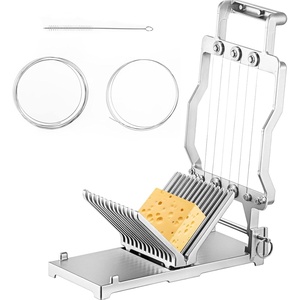VEVOR Cheese Slicer, Butter Cutter with 0.2″ Ultra-Thin Cheeser Butter Cutting Blade, Detachable Cheese Slicer Wire, Aluminum Alloy Commercial Cheese Cutter with 316 Stainless Steel Knife Wire(Normal)