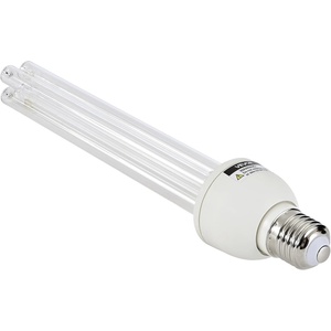 VEVOR Clean Light Bulb, 4 Pack, 25W Replacement Lamp with Ozone, 253.7 nm + 185 nm Wavelength Clean Light Bulb, E27 Universal, for 400 sqft Living Room, Classroom, Office, and Restaurant(25W/2PCS)