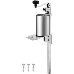 VEVOR Commercial Can Opener, Heavy-Duty Manual Tabletop Cans Opener for Cans Up to 11.8 in Height, Height-Adjustable Professional Can Openers Fixed with Screws, for Restaurant, Hotel, and Food Store(9.25 x 3.94 x 29.13 in (cans up to 15.75 in))