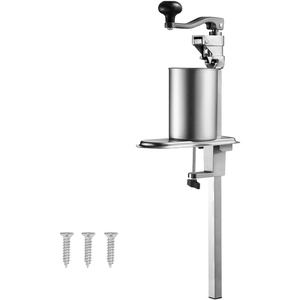 VEVOR Commercial Can Opener, Heavy-Duty Manual Tabletop Cans Opener for Cans Up to 11.8 in Height, Height-Adjustable Professional Can Openers Fixed with Screws, for Restaurant, Hotel, and Food Store(9.96 x 4.45 x 33.54 in (cans up to 15.75 in))