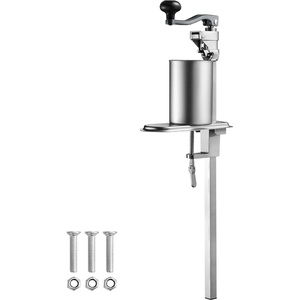 VEVOR Commercial Can Opener, Heavy-Duty Manual Tabletop Cans Opener for Cans Up to 11.8 in Height, Height-Adjustable Professional Can Openers Fixed with Screws, for Restaurant, Hotel, and Food Store(23 in (cans up to 15.7 in))