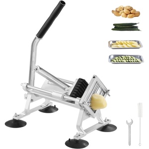 VEVOR Commercial Vegetable Slicer, 3/8″ and 3/16″ Tomato Slicer, Stainless Steel and Aluminum Alloy Vegetable Cutter Slicer, Manual Tomato Slicer with Non-slip Feet, for Tomatoes, Potatoes, Onions(3/8″)