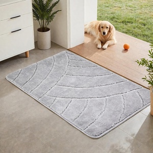 VEVOR Door Mat, 35.83 x 24.02 Inch, Front Door Mat Outside Entrance with Non-Slip TPR Backing, Dirt-Resistant & Absorbent, Easy to Clean, Low-Profile Doormat for for Entryway, Patio, Porch, Grey