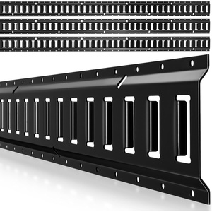 VEVOR E-Track Tie-Down Rail Kit, 4 Pack 2 ft E Track Rails, 20 Pcs Includes 2 Ratchet Straps & 4 O-Rings & 4 Tie-Offs with D-Ring & 2 Single Slots & 8 End Caps, Fit for Garages Vans Trailers(7.7FT)