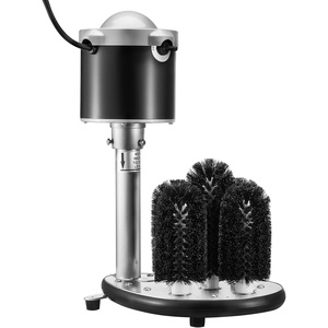 VEVOR Electric Commercial Glass Washer, 5-Brush Bar Glass Cleaner, 600 Cups/Hour Wine Glass Cleaning Machine, Bar Glass Washer for Champagne Glasses, Beer Cups, Mugs, Perfect for Bars and Cafes