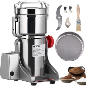 VEVOR Electric Grain Mill Grinder, 600W High Power Commercial Spice Grinder, 6.6 Gal Pulverizer Powder Machine with Galvanized Sharp Blades, for Dry Grains, Spices, Cereals, Coffee, Corn & Pepper(700g)