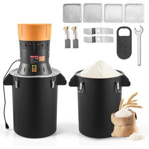 VEVOR Electric Grain Mill Grinder, 600W High Power Commercial Spice Grinder, 6.6 Gal Pulverizer Powder Machine with Galvanized Sharp Blades, for Dry Grains, Spices, Cereals, Coffee, Corn & Pepper(Large)