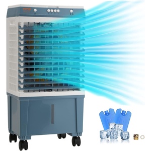 VEVOR Evaporative Air Cooler,2100 CFM 13X34 inch Air Cooler,3 Speeds and 12H Timer Portable Air Conditioner,Energy-Saved Swamp Cooler for party,pool and patio,7 Gal Water Tank & 750 Sq.Ft(1400 CFM)
