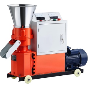 VEVOR Feed Pellet Mill Machine, 4 mm Animal Feed Pellet Making Machine, 3KW 240V Animal Food Granulator Mill Machines with 3 Pressure Rollers & 4 Wheels, Ideal for Poultry, Livestock, Farm Animals(4mm (0.16″) grinding disc)