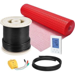 VEVOR Floor Heating Mat System, 50 sqft 120V, Decoupling Membrane, Smart Thermostat & Alarm, Easy Install for Tile, Stone & Vinyl Flooring(60 sq ft)