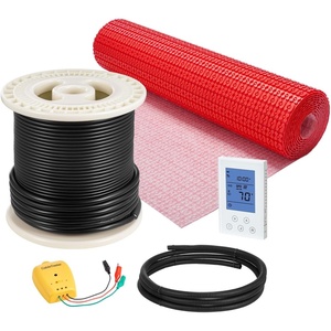 VEVOR Floor Heating Mat System, 50 sqft 120V, Decoupling Membrane, Smart Thermostat & Alarm, Easy Install for Tile, Stone & Vinyl Flooring(80 sq ft)