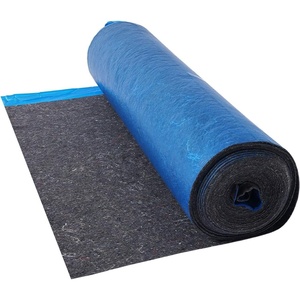 VEVOR Floor Underlayment 400 sq. ft, 3mm Laminate Flooring Padding with Attached Vapor Barrier, Heavy Duty Fiber+PE Film, Soundproofing & Noise Reduction for Vinyl & Wood(2 Rolls x 200 sq. ft)(200 Sq.ft)