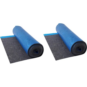 VEVOR Floor Underlayment 400 sq. ft, 3mm Laminate Flooring Padding with Attached Vapor Barrier, Heavy Duty Fiber+PE Film, Soundproofing & Noise Reduction for Vinyl & Wood(2 Rolls x 200 sq. ft)(400 Sq.ft)