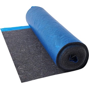 VEVOR Floor Underlayment 400 sq. ft, 3mm Laminate Flooring Padding with Attached Vapor Barrier, Heavy Duty Fiber+PE Film, Soundproofing & Noise Reduction for Vinyl & Wood(2 Rolls x 200 sq. ft)(100 Sq.ft)