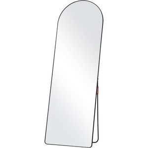 VEVOR Full Length Mirror, 71” x 30” Large Gold Arched Floor Mirror with Stand Aluminum Alloy Frame, Free Leaning Hanging Wall Mounted, Full Body Mirror for Bedroom Living Room(65″L x 22″W)