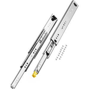 VEVOR Heavy Duty Drawer Slides 16inch, 1 Pair Locking Drawer Slides 250lbs Load Capacity, Side Mount Ball Bearing, 3-Fold Full Extension(New)