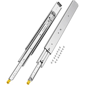 VEVOR Heavy Duty Drawer Slides 36 Inch 500 lb, 1 Pair Full Extension Side Mount Ball Bearing Rails with Dual Lock for Industrial Cabinets Tool Chests and Workbenches(30Inch)