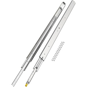 VEVOR Heavy Duty Drawer Slides 36 Inch 500 lb, 1 Pair Full Extension Side Mount Ball Bearing Rails with Dual Lock for Industrial Cabinets Tool Chests and Workbenches(60Inch)