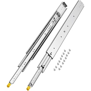 VEVOR Heavy Duty Drawer Slides 36 Inch 500 lb, 1 Pair Full Extension Side Mount Ball Bearing Rails with Dual Lock for Industrial Cabinets Tool Chests and Workbenches(32 Inch)
