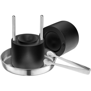 VEVOR Ice Ball Press, 2.4″ Ice Ball Maker, Aircraft Al Alloy Ice Ball Press Kit for 60mm Ice Sphere, Ice Press with Tong and Drip Tray, for Whiskey, Cocktail, Bourbon, Scot on Party & Holiday, Silver(Black)