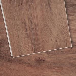 VEVOR Interlocking Vinyl Floor Tiles 48 x 7.3 inch, 10 Tiles 5.5mm Thick Snap Together Flooring, Natural Wood Grain Luxury Vinyl Flooring for Bedroom, Living Room, Bathroom (24.5 Sq.Ft/Box)(Deep Brown Wood Grain)