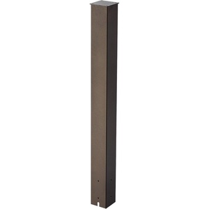 VEVOR Mailbox Post, 56 x 4 x 4 Inches, Aluminum In-Ground Mounting Mail Box Stand with Universal Plate Bracket, Heavy Duty Metal Post Sleeve Kit for Outside Curbside Residential, Powder Coated Black(Bronze)