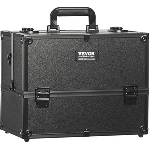 VEVOR Makeup Train Case Professional Makeup Storage Organizer Box Make Up Carrier for Women and Girls(Portable Makeup Case)