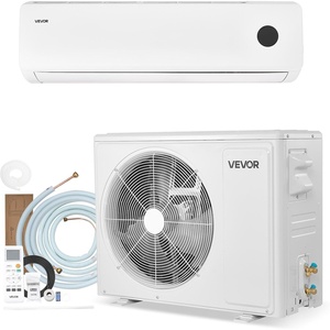 VEVOR Mini Split Air Conditioner, 9000 BTU 230V Fast Cooling & Heating, 19 SEER2 High Efficiency Energy Saving, Quiet Inverter System for 450 Sq.Ft Coverage Area, Easy to Maintain, for Home, Office(18000BTU 230V 19 SEER2)
