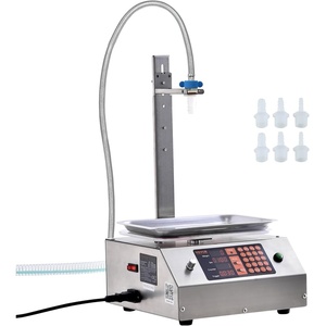 VEVOR Paste Liquid Filling Machine 30-15000g, 17L/min Large Flow Rate, Automatic Bottle Filling Machine for Oil, Detergent, Shampoo, Yogurt, Drink, Glue, Medium-low Viscous Liquids(Silver)