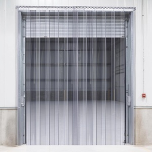 VEVOR Plastic Curtain, 4ft Width x 8ft Height Plastic Strip Curtain, Clear PVC Freezer Curtain, 0.08in Thickness Plastic Door Strip w/Over 50% Overlap for Walk-in Freezers, Warehouse and Clean Rooms(84″ Height x 38″ Width)