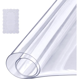 VEVOR Plastic Table Cover, 24 x 48 Inch 1.5 mm Thick Frosted PVC Desk Mat Protector, Waterproof & Easy Cleaning Desk Pad Tablecloth, for Office, Dresser, Dining Room,Night Stand(36″ x 18″ (Rectangular))