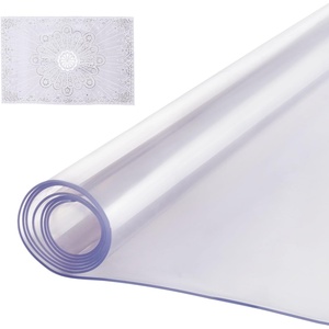 VEVOR Plastic Table Cover, 24 x 48 Inch 1.5 mm Thick Frosted PVC Desk Mat Protector, Waterproof & Easy Cleaning Desk Pad Tablecloth, for Office, Dresser, Dining Room,Night Stand(60″ x 42″ (Rectangle))