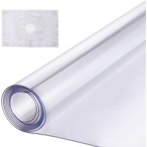 VEVOR Plastic Table Cover, 24 x 48 Inch 1.5 mm Thick Frosted PVC Desk Mat Protector, Waterproof & Easy Cleaning Desk Pad Tablecloth, for Office, Dresser, Dining Room,Night Stand(96″ x 42″ (Rectangular))