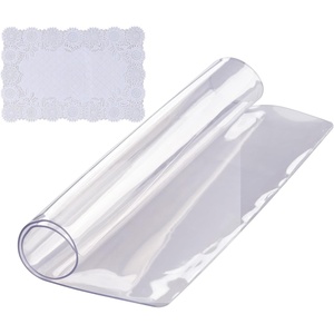 VEVOR Plastic Table Cover 42 x 78 Inch, 2 mm Thick Clear Table Protector, Rectangle Clear Desk Mat, Waterproof & Easy Cleaning for Office Dresser Night Stand(12″ x 12″ (Square))