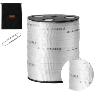 VEVOR Polyester Pull Tape, 1/2″ x 5249′ Mule Tape Flat Rope, 1250 lbf Tensile Capacity, Printed Webbing Cable Pulling Tape for Packaging, Gardening, Commercial Electrical, Conduit Work, White(318′ x 5/8″)