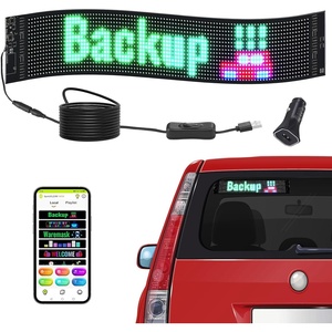 VEVOR Programmable LED Sign, P10 Full Color LED Scrolling Panel, DIY Custom Text Pattern Display Board, WIFI USB Control Message Shop Sign for Store Business Party Bar Advertising 52″x8″(27″x5″)