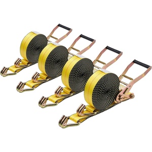 VEVOR Ratchet Straps, 2 in x 30 ft, Heavy Duty Tie Down Straps with Double J Hook, 10,000 lbs Break Strength, Tie Down Ratcheting for Moving, Trailers, Motorcycles, Kayaks, Car Roof, 10 Pack(2″ x 30′ – 4 PACK)